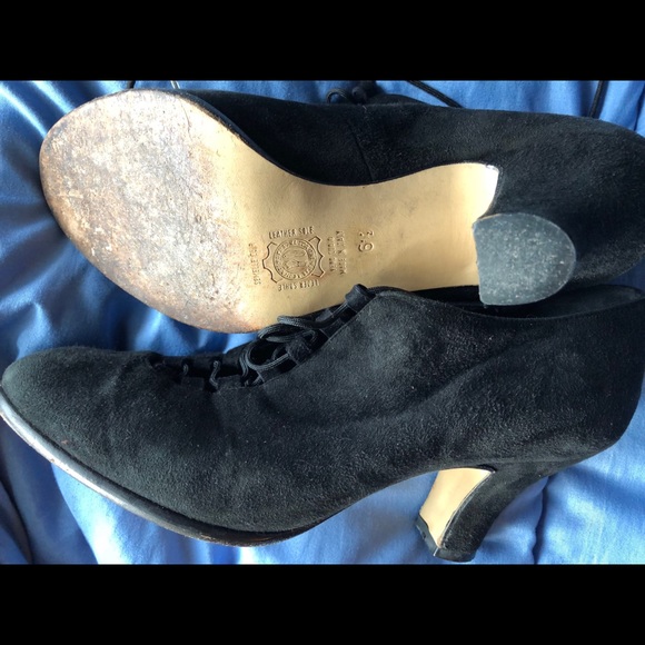 SACCO suede short boots, Italian some wear 6 .5 - Picture 2 of 4